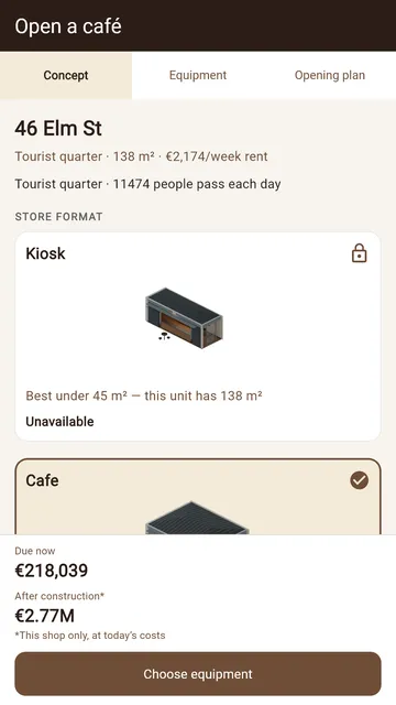 Percolate: opening a café